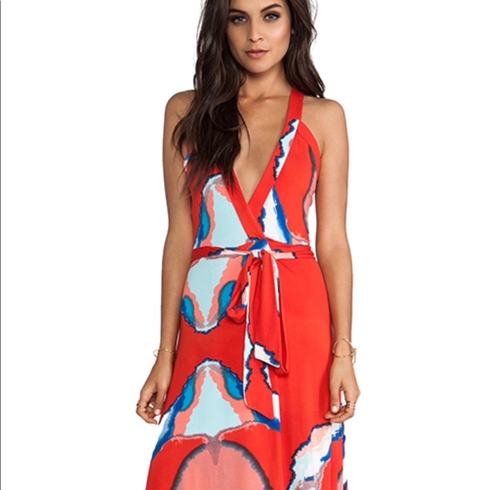 Karina Grimaldi Maxi Wrap Dress